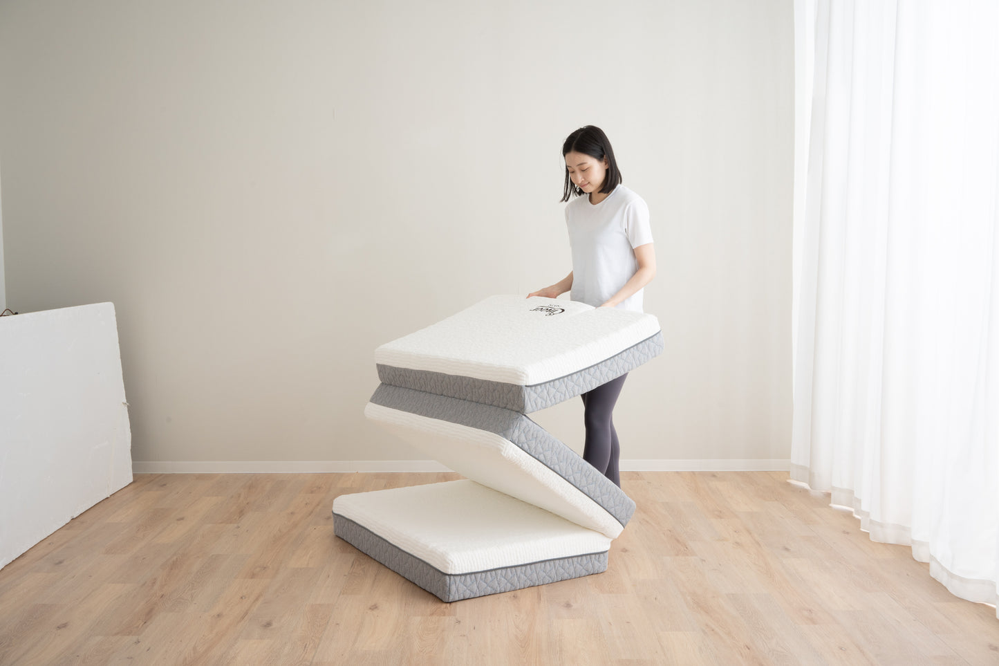 EMOOR PREMIUM Dreifach Gefaltete Matratze im Japanischen Futon-Stil