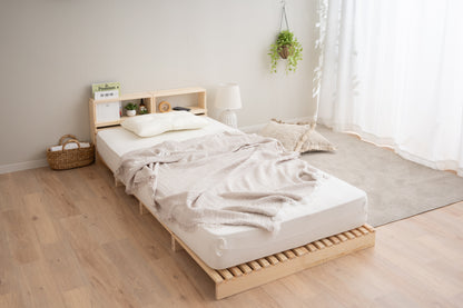 EMOOR Pallet Bed Slats 8 Pieces (Twin) Pine Wood Natural, Japanese Futon Mattress Floor Sleeping Tatami Mat