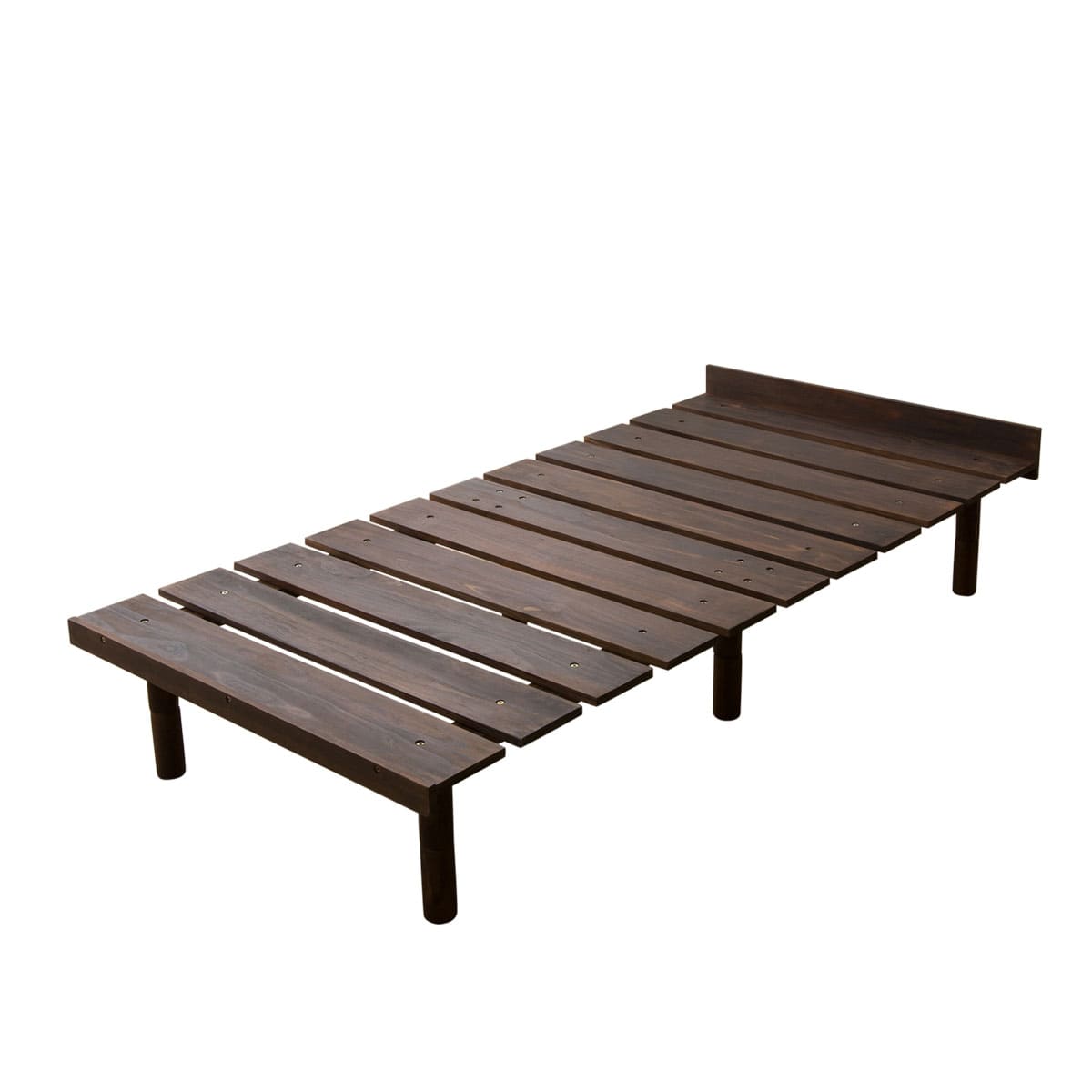 EMOOR Futonbett OSMOS für Japanische Futon-Matratze, Höhenverstellbar (5/18/31cm), Natur-Braun, Tatami Natürlich Kiefern Holzbett Palettenbett