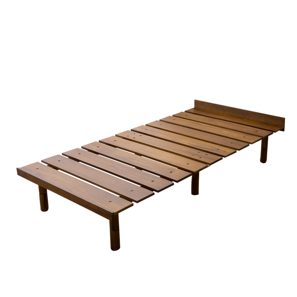 EMOOR Futonbett OSMOS für Japanische Futon-Matratze, Höhenverstellbar (5/18/31cm), Natur-Braun, Tatami Natürlich Kiefern Holzbett Palettenbett