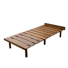 EMOOR Futon Bed OSMOS for Japanese Futon Mattress, Height Adjustable (5/18/31cm), Natural Brown, Tatami Natural Pine Wood Bed Pallet Bed