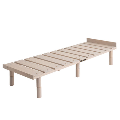 EMOOR Futonbett OSMOS für Japanische Futon-Matratze, Höhenverstellbar (5/18/31cm), Natur-Braun, Tatami Natürlich Kiefern Holzbett Palettenbett